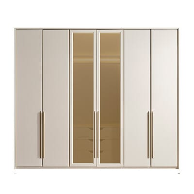 Луксозен гардероб с 3 секции и подсветка Milano