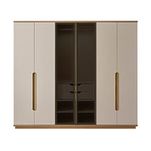 Голям гардероб за спалня със затъмнени стъкла на вратите Lizbon