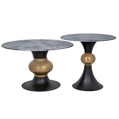 Комплект холни маси с кръгъл плот