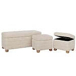 Комплект три табуретки с място за съхранение