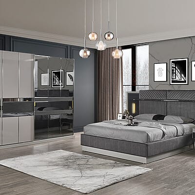 Луксозно тапицирано легло за матрак 160x200 Meric