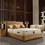 Матрак с бонелна пружинна система и вълнена подложка-интериор