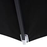 Плажен чадър в черен цвят-детайли