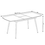 Правоъгълна трапезна маса Стил - размери