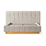 Тапицирана спалня Lizbon - снимка на легло без матрак