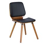 Трапезен стол от дърво и еко кожа