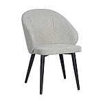 Трапезен стол с текстилна дамаска Саня - бежов