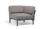 Ъглово градинско кресло K005 - сив цвят