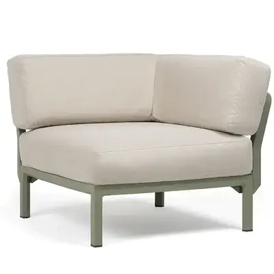 Ъглово градинско кресло K006 - бежов цвят