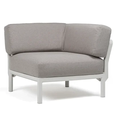 Ъглово градинско кресло K007 - сив цвят