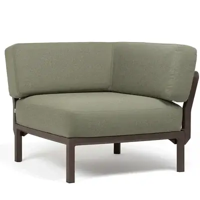 Ъглово градинско кресло K008 - зелен цвят