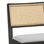 Бар стол от дърво и ратан Winslow 1 - снимка на облегалка