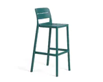 Бар стол от полипропилен B001-синьозелен