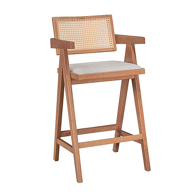 Бар стол с подлакътници Winslow 2 - в светъл орех