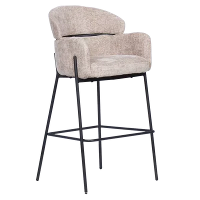 Бар стол с текстилна дамаска Cuneo