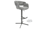 Бар стол с въртене на 360° Paide - сив