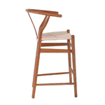 Дървен бар стол Lima-орех, странично