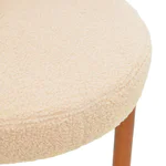 Дървен стол с дамаска букле-детайли, дамаска