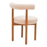 Дървен стол с дамаска букле-гръб