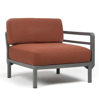 Градинско кресло K013 - краен модул - цвят канела