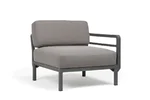 Градинско кресло K013 - краен модул - сив цвят