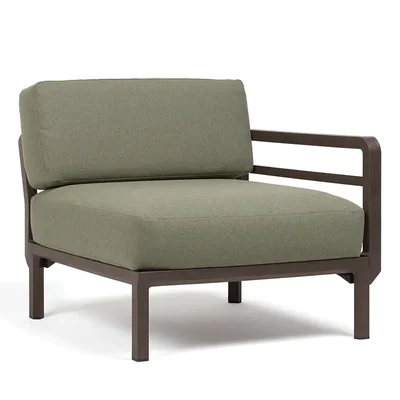 Градинско кресло K014 - краен модул - зелен цвят