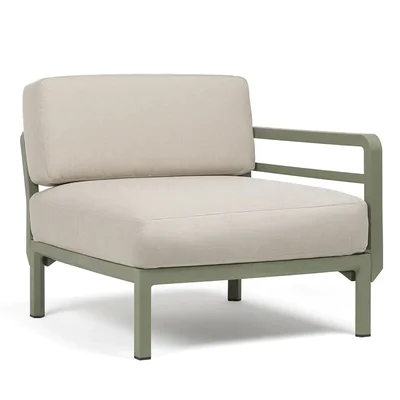 Градинско кресло K016 - краен модул - бежов цвят