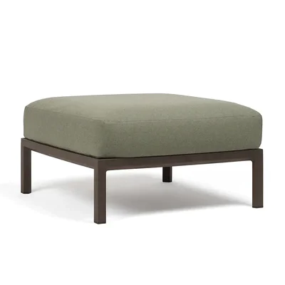 Квадратна пуф табуретка за градина T003 - зелен цвят