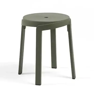 Малка градинска табуретка-зелен