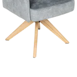 Трапезен стол с въртене на 360° Narva-сиво-син, детайли, крака