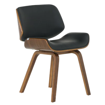 Трапезен стол от дърво и еко кожа 9976