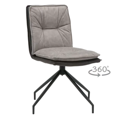 Трапезен стол от текстил и еко кожа Ramsey