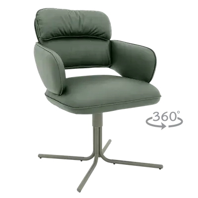 Трапезен стол с люлееща функция Rakvere-зелен