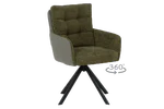 Трапезен стол с въртене на 360° Sefton-зелен