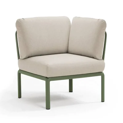 Ъглово градинско кресло K029 - светлосив цвят