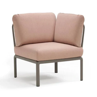 Ъглово градинско кресло K030 - цвят сьомга