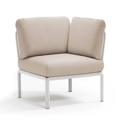 Ъглово градинско кресло K032 - бежов цвят