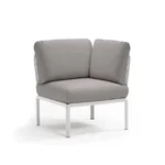 Ъглово градинско кресло K032 - тъмносив цвят