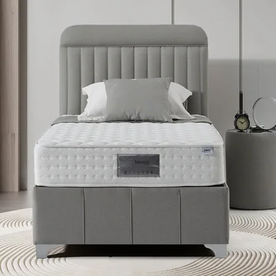 Единично легло с повдигащ механизъм сиво (4 размера)