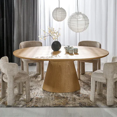 Елипсовидна трапезна маса с опция за разтягане M115