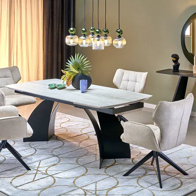 Голяма правоъгълна трапезна маса с опция за разтягане до 260см M110