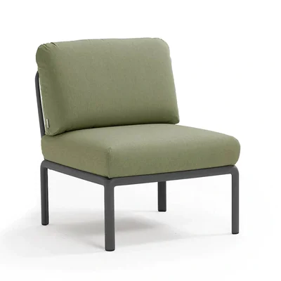 Градинско кресло без подлакътници K028 - тъмнозелен цвят