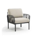 Градинско кресло с подлакътници K018 – светлосив цвят