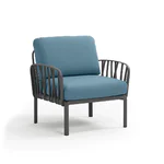 Градинско кресло с подлакътници K018 – тъмносин цвят