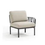 Градинско кресло с 1 подлакътник K021 - светлосив цвят