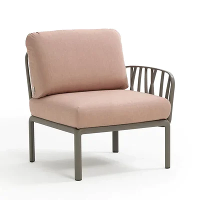 Градинско кресло с 1 подлакътник K022 - цвят сьомга