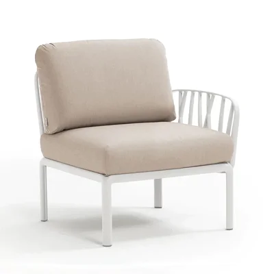 Градинско кресло с 1 подлакътник K023 - бежов цвят