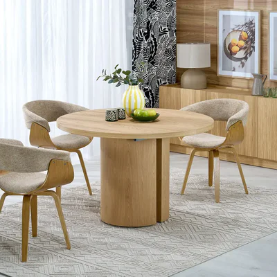 Кръгла разтегателна трапезна маса M103