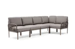 Модулен градински диван D007 - тъмносив цвят