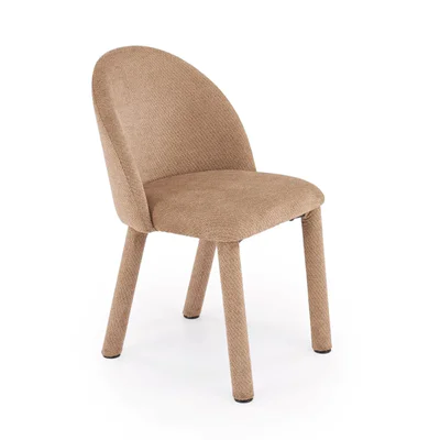 Тапициран трапезен стол C108-кафяв